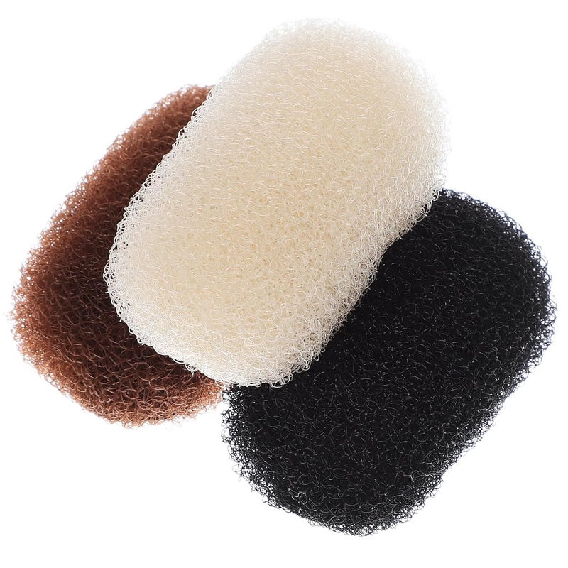 FRCOLOR Charming Volume Hair Inserts and Bump It Up Clips for Women  3 Pack Hair Padding for Updos Beehive Styles