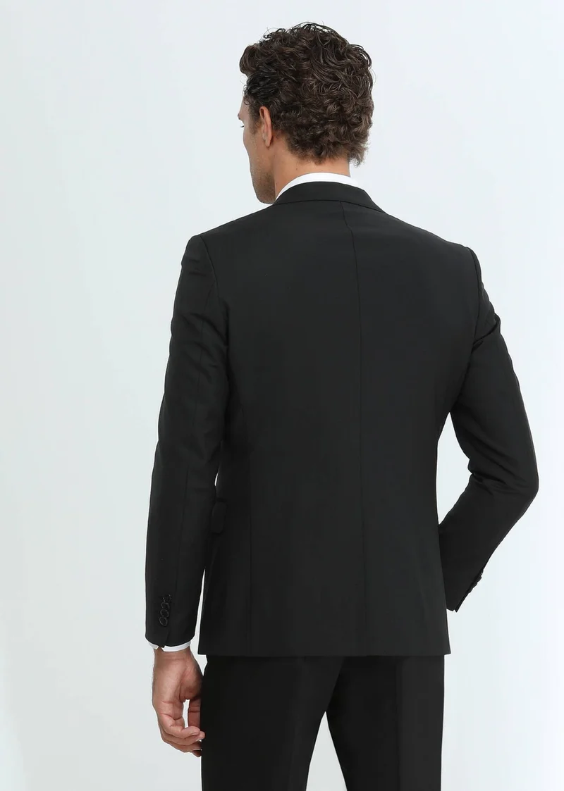 كيب Black Modern Fit Wool Blend Suit