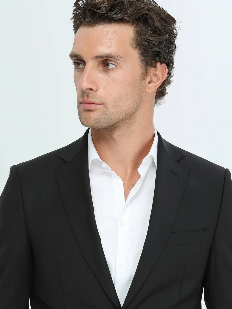 كيب Black Modern Fit Wool Blend Suit