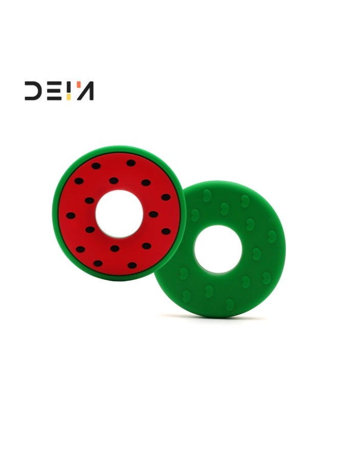 DEIN 3-Piece Tropical Fruit Baby Teether Set – 100% Food-Grade Silicone Teething Toys – CE Certified & BPA-Free – Pineapple, Watermelon & Dragon Fruit Shapes for Infants & Toddlers Up to 18 Months - Image 5