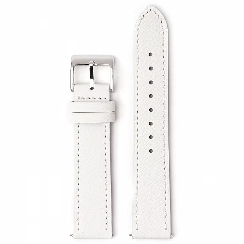 Bluejw Full Grain Genuine Calf Leather Replacement Watch Strap with Stainless Steel Buckle for Men and Women – 18mm 20mm 22mm - Image 1