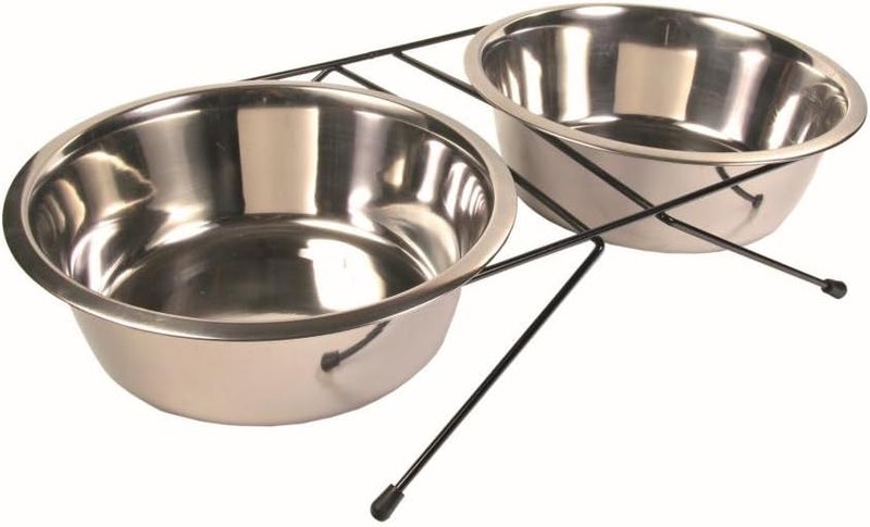 Trixie Eat on Feet Stainless Steel Bowl Set for Dogs