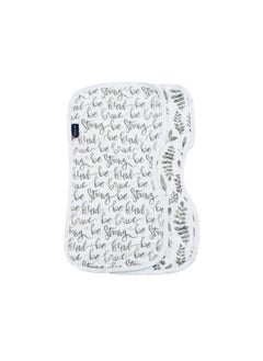 Bebe au Lait Classic Muslin Baby Burp Cloth Set - Just Be And Leaves  - Image 1