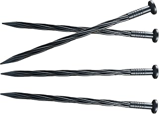 Yowlieu Yowlieu 30 Pcs Spiral Landscape Anchoring Spikes, 8 Inch Landscaping Fabric Edging Stakes Plastic Edging Nails Nylon  - Image 1