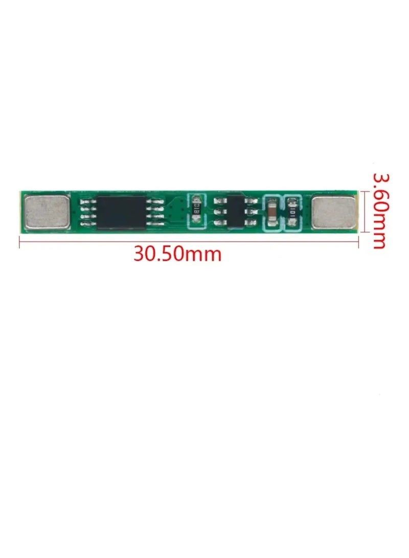 10 Pcs 18650 Li-ion Battery Protection Board (1S 3.7V 3A BMS/PCM) - Image 4