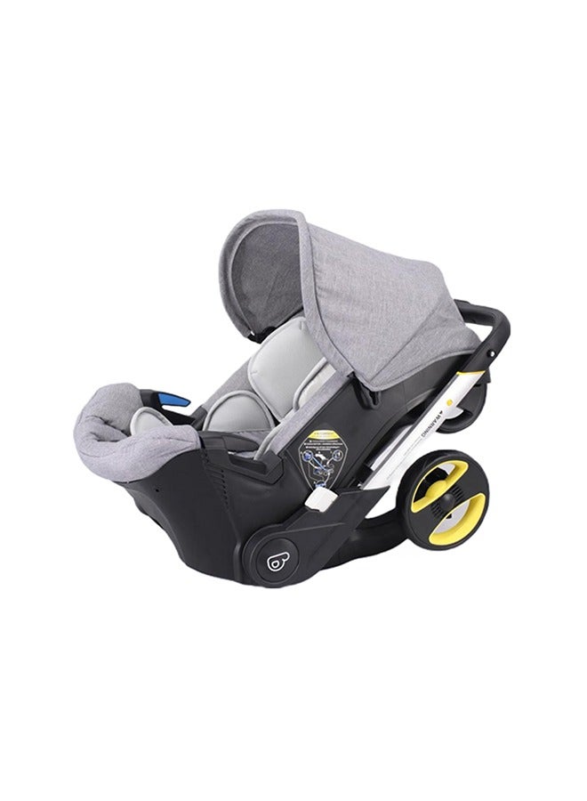 BabyDream 4-In-1 Liona Stroller Grey And Black - Image 4