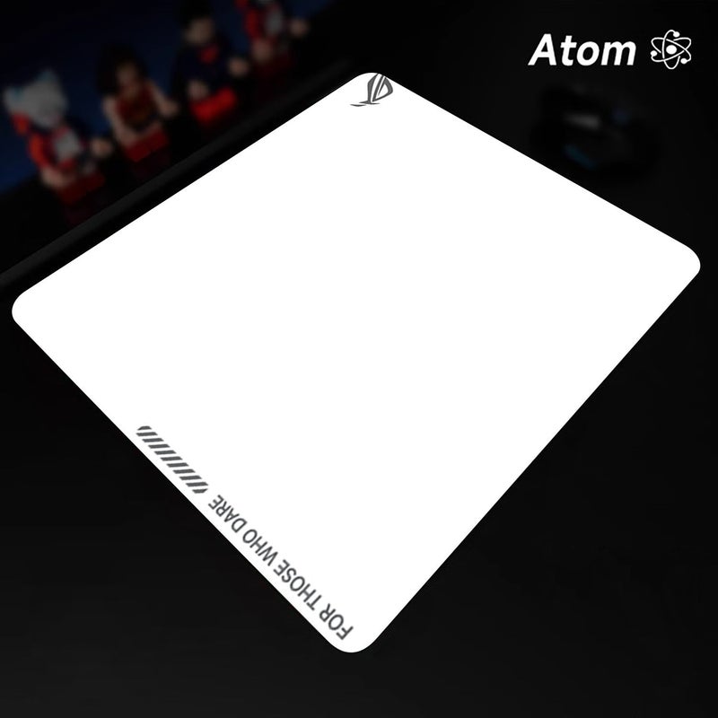 ATOM Mouse Pad Tempered Glass 25x25cm Anime Character Laser Engraved Surface Non Slip Honeycomb Base Gaming Mouse Pad - Image 1