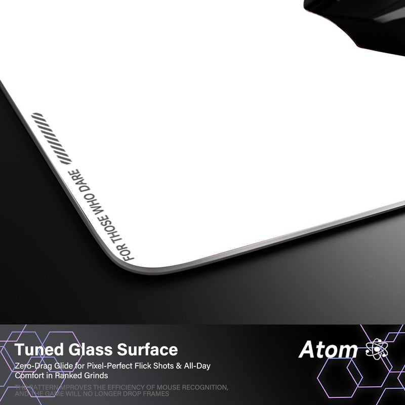 ATOM Mouse Pad Tempered Glass 25x25cm Anime Character Laser Engraved Surface Non Slip Honeycomb Base Gaming Mouse Pad - Image 5