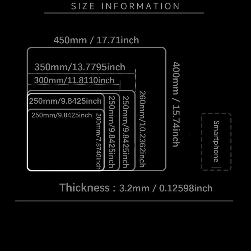 ATOM Mouse Pad Tempered Glass 25x25cm Anime Character Laser Engraved Surface Non Slip Honeycomb Base Gaming Mouse Pad - Image 4