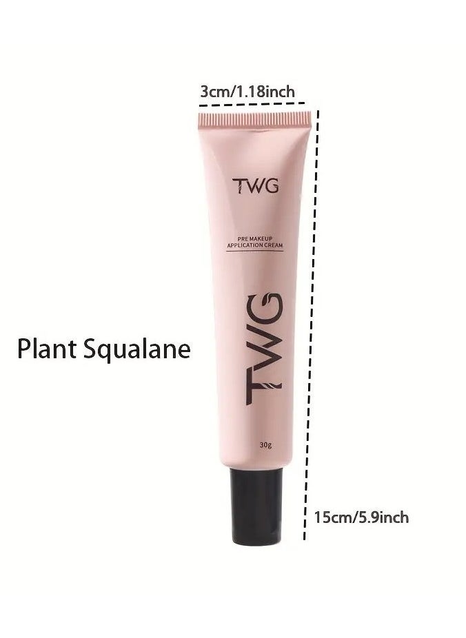 TWG - TWG Pre-Makeup Amplification Cream, Natural Finish Foundation Primer, Even Skin Tone, Moisturizing, Non-Sticky, Long-Lasting Soft Matte, Full Coverage Concealer Cream - Brown Tone With Plant Squalane - Image 1