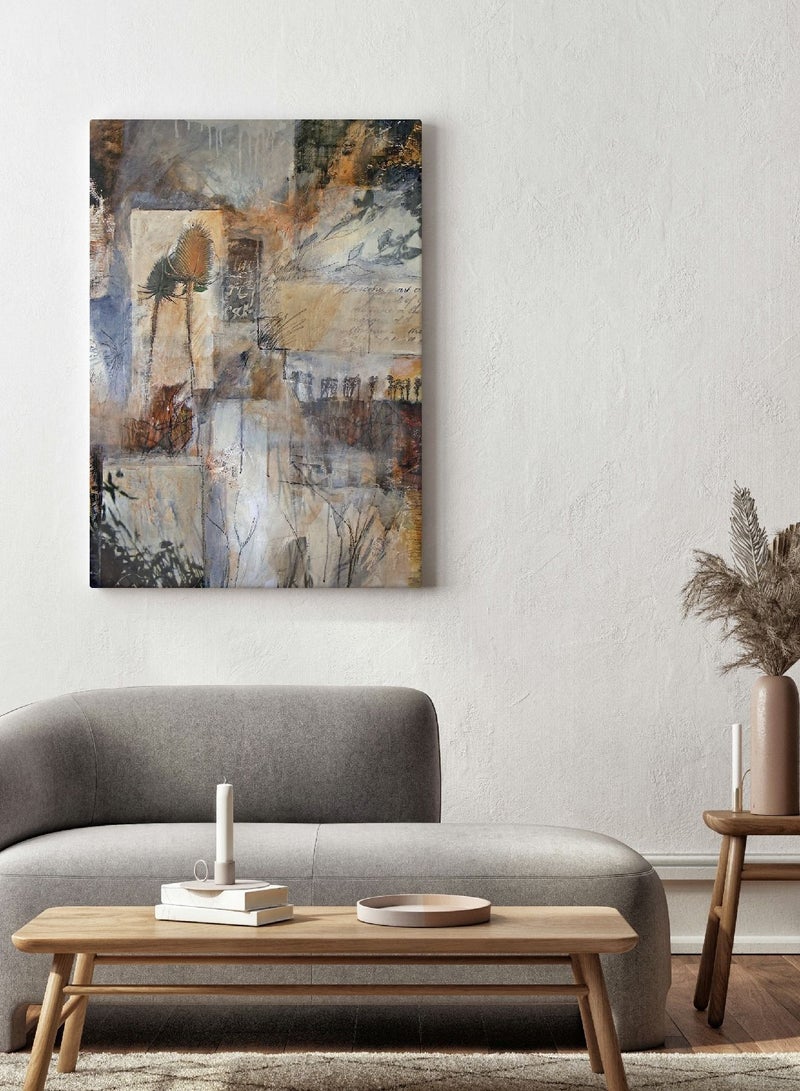 مودكلاس لوحة كانفس مطبوعة ثلاثية -تصميم تجريدي - Image 1