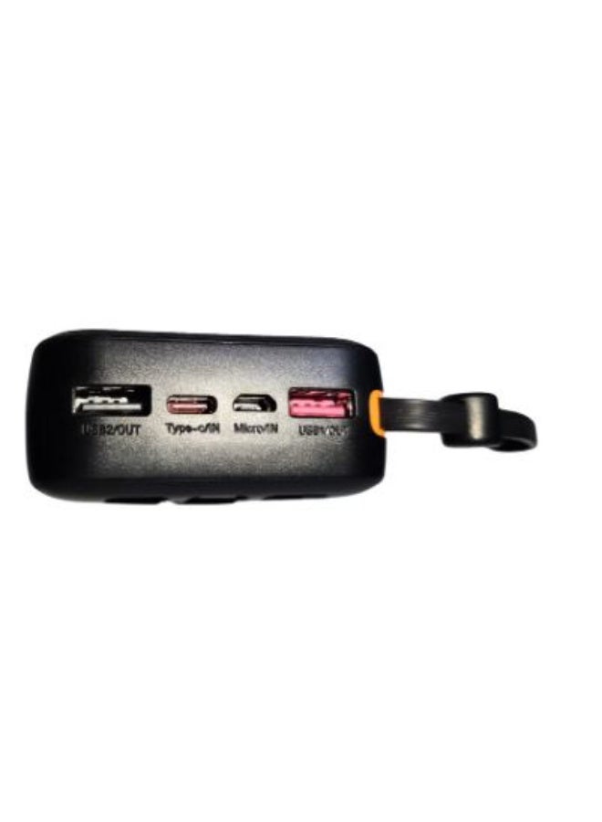 bataariat mutanaqilat bisaeat 20000 milali 'ambir mae shahn sarie biquat 22.5 wat - 4 manafidh USB wamunafadhan min alnawe C, shashat eard raqmiatin, muetamidat liliastikhdam fi altayarani, himayat min aljuhd alzaayid wadarajat alhararat alzaayidati, tatadaman kabilat min alnawe C w Lightning w USB - 'aswad - Image 2