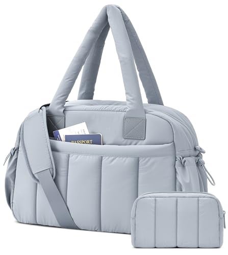 oscaurt Gym Bag for Women Lightweight Duffle Bag for Travel with Toiletry Pouch Water Resistant Carry On Weekender Overnight Duffel - Image 1