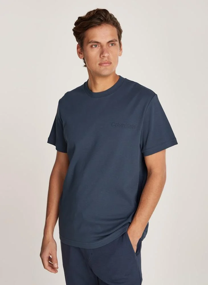 CALVIN KLEIN Logo Detailed Crew Neck Short Sleeve T-Shirt