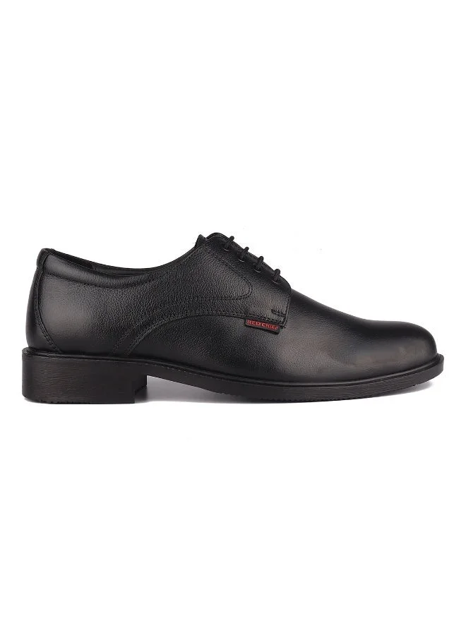 Red Chief Black Low Ankle Lace Up Formal Shoe - Rc3501 001