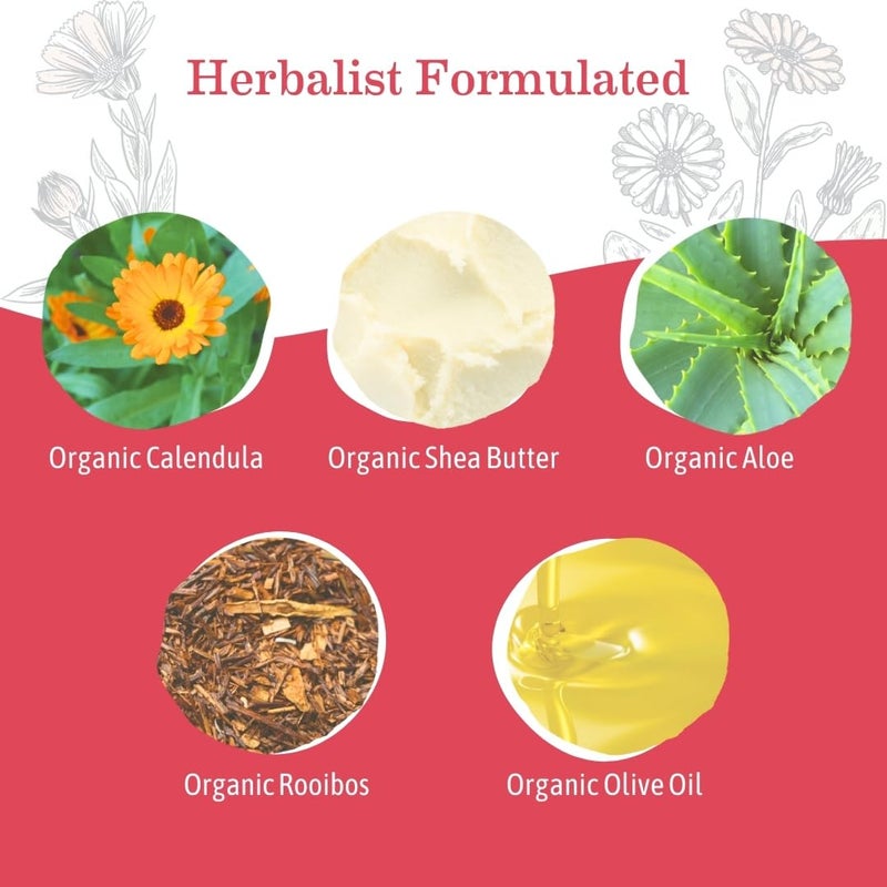 Earth Mama Simply Non-Scents Baby Lotion for Dry Skin, Calendula Cream for Newborn Skin Care, Organic Moisturizer for Children with Aloe Juice, Rooibos, & Shea Butter, Fragrance Free, 8-Fluid Ounce - Image 3