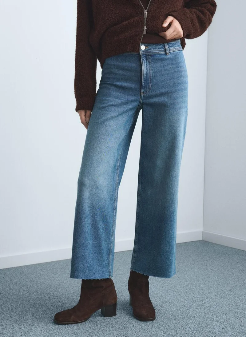 MANGO Catherin culotte high-rise jeans