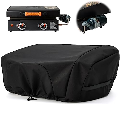 NOELIFE Griddle Cover for Blackstone 22 inch Tabletop Griddle with Hood, Propane Fuel Cylinder Can Be Covered Completely, Waterproof Grill Cover Outdoor BBQ Grilling Accessories (Cover Only) - Image 1