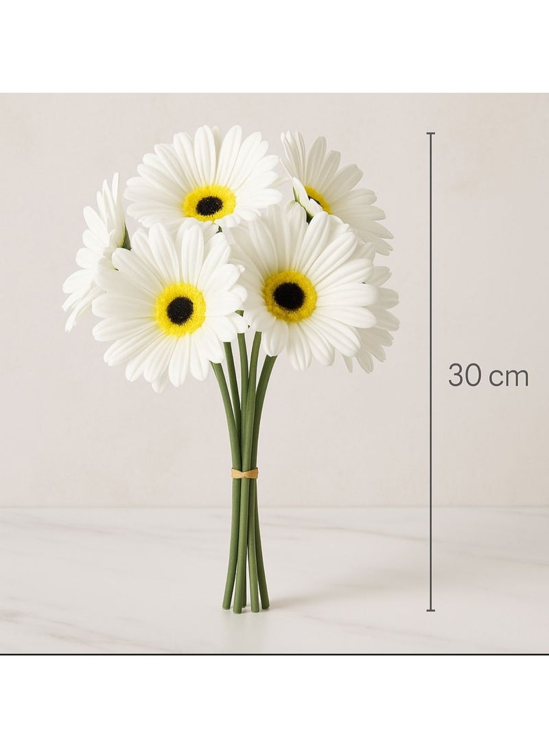 Artificial Flower Bouquet with Natural Touch White Color - Image 4