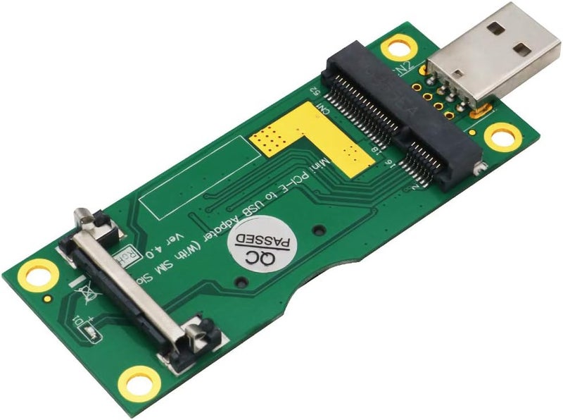 SUPERPLUS Mini PCI-E to USB Adapter with SIM Card Slot for 3G / 4G Network Cards - Image 1