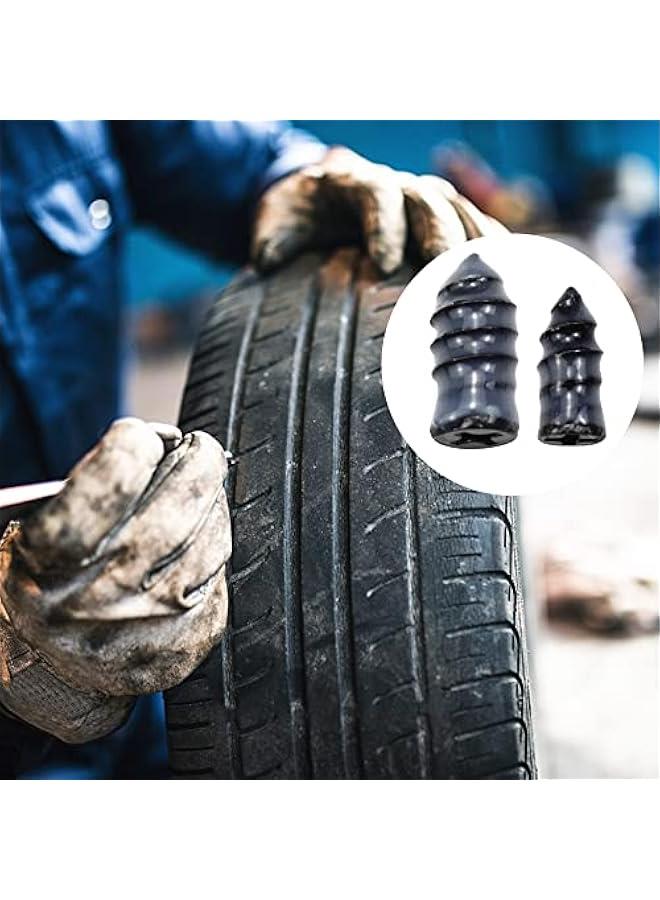 FYLX 24 Car Puncture Repair Nail SelfService Tire Repair Fast Repair Tool Tubeless Tyre Repair Rubber Nails Kit Car Tyre Puncture Emergency Repair Kit Puncture Repair Nail for Bike Motorcycle Car - Image 2
