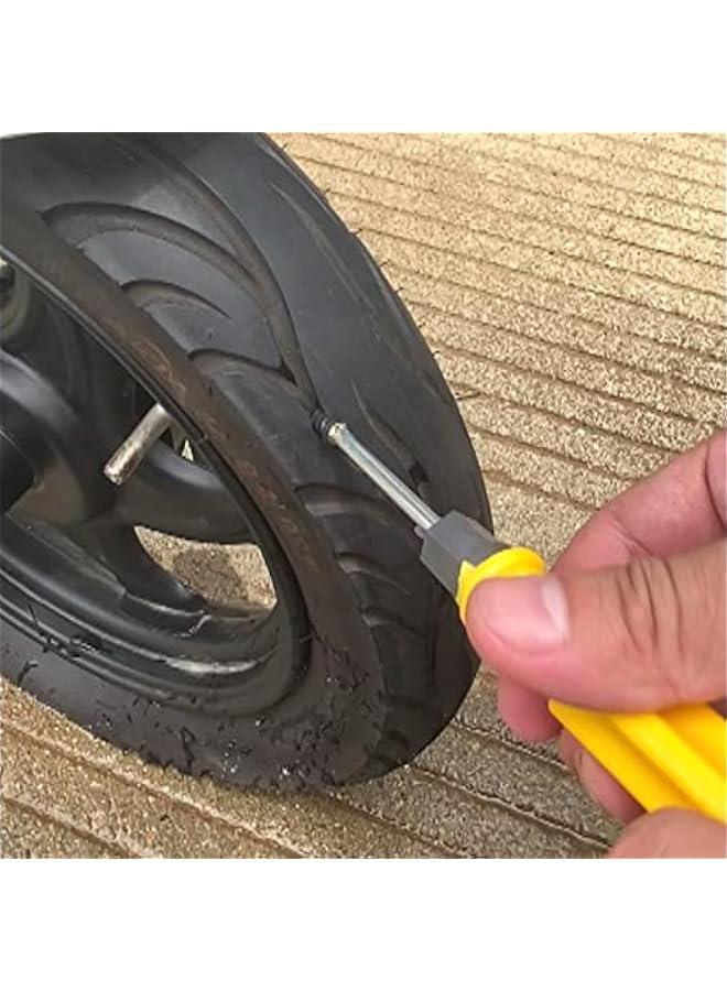 FYLX 24 Car Puncture Repair Nail SelfService Tire Repair Fast Repair Tool Tubeless Tyre Repair Rubber Nails Kit Car Tyre Puncture Emergency Repair Kit Puncture Repair Nail for Bike Motorcycle Car - Image 4