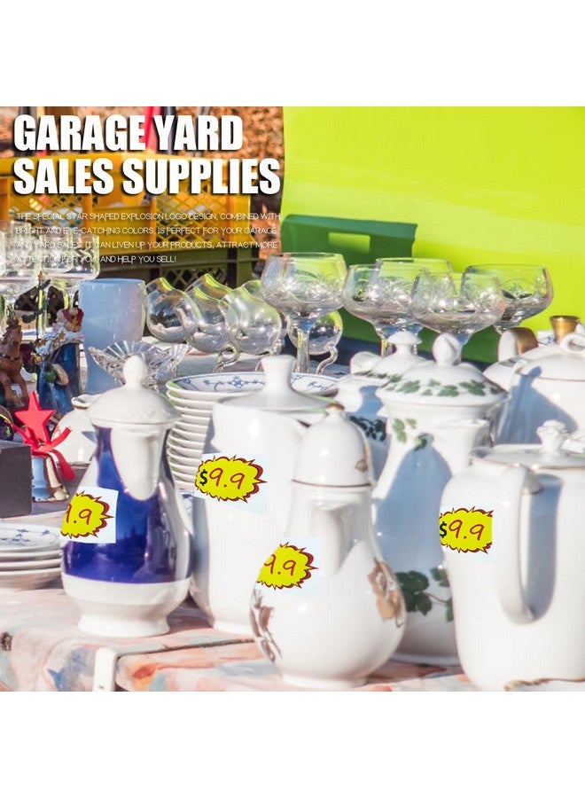 Septo 450 Pcs Garage Sale Stickers,2"x3" Yard Sale Price Stickers with Blank Writing Space Removable Rummage Sale Stickers Price Tag Stickers for Flea Markets Yards Sales and Estate Sales - Image 5