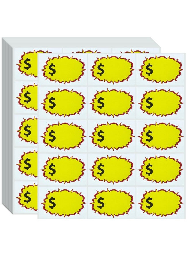 Septo 450 Pcs Garage Sale Stickers,2"x3" Yard Sale Price Stickers with Blank Writing Space Removable Rummage Sale Stickers Price Tag Stickers for Flea Markets Yards Sales and Estate Sales - Image 1