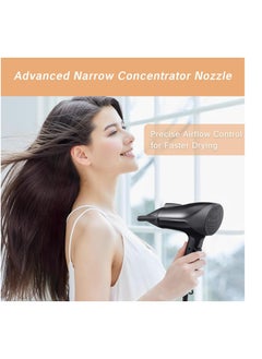 YAFIYGI 2 Pcs Universal Blow Dryer Comb Attachment Set Black Plastic Hair Concentrator Diffuser Nozzle Replacement Hair Dryer Attachments for Salon and Home Use Hair Dryer Nozzle  - Image 5