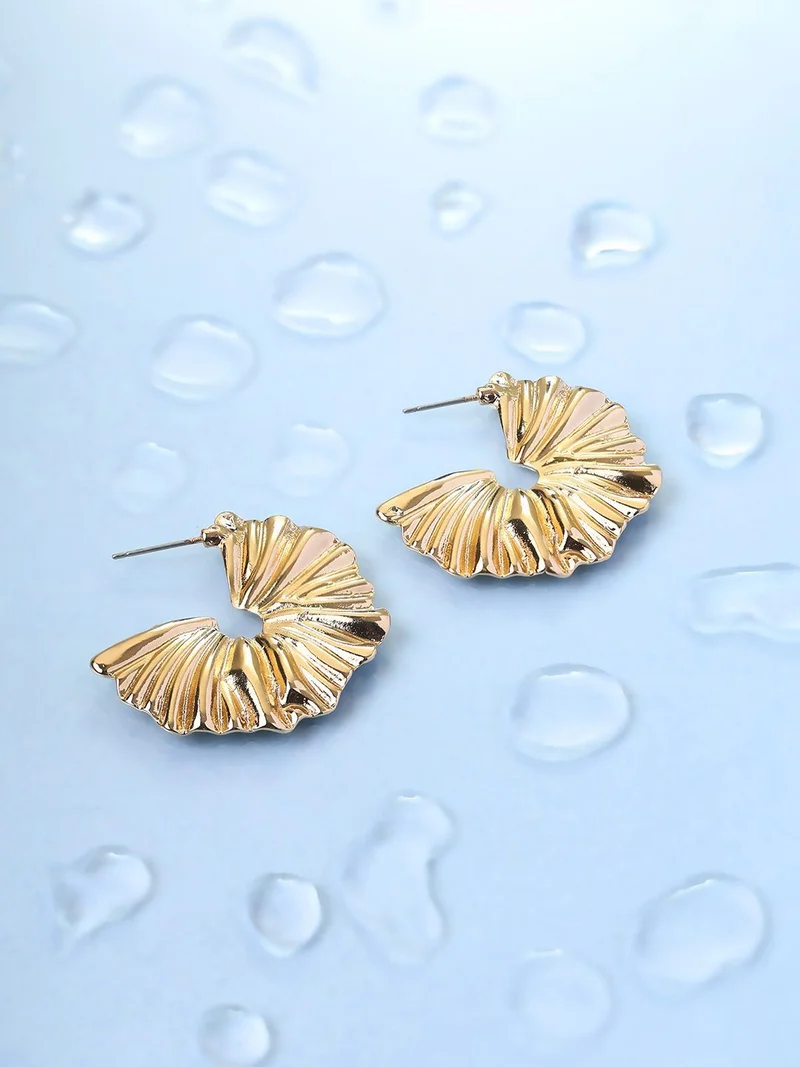 Priyaasi Plated Half Hoop Earrings