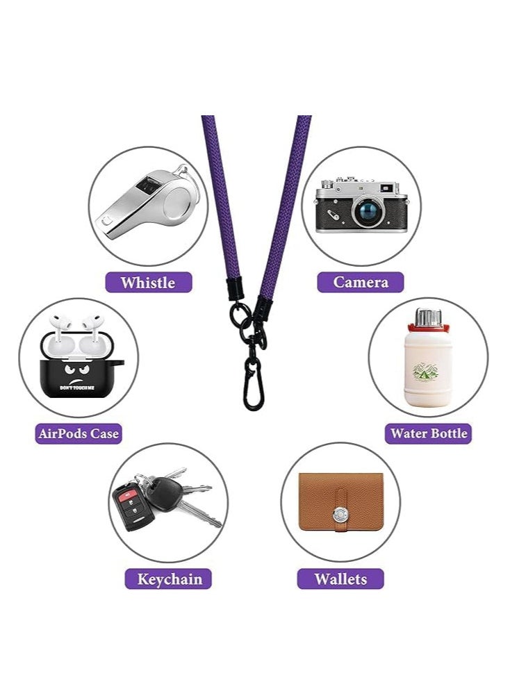 Generic Cell Phone Lanyard Convenient and Comfortable Lanyard Easy to Use Neck Phone Holder Adjustable Length Phone Strap Crossbody With Clear Patch Fits All Mobile Phones  - Image 3