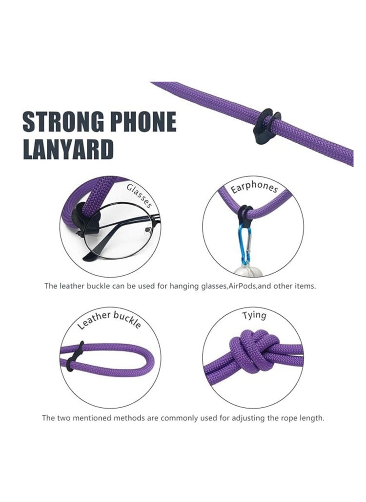 Generic Cell Phone Lanyard Convenient and Comfortable Lanyard Easy to Use Neck Phone Holder Adjustable Length Phone Strap Crossbody With Clear Patch Fits All Mobile Phones  - Image 4