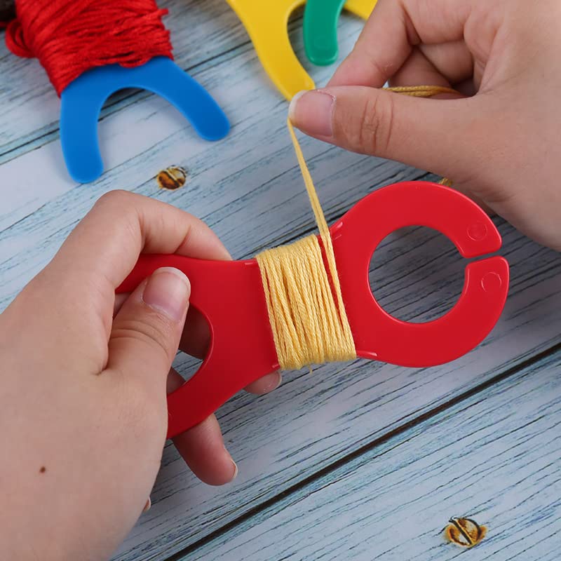 Ergonflow Large Yarn Bobbins Spool Thread Knitting Sewing Crochet Weave Tools Craft 1 Sets of 20 Pcs Random Color - Image 5