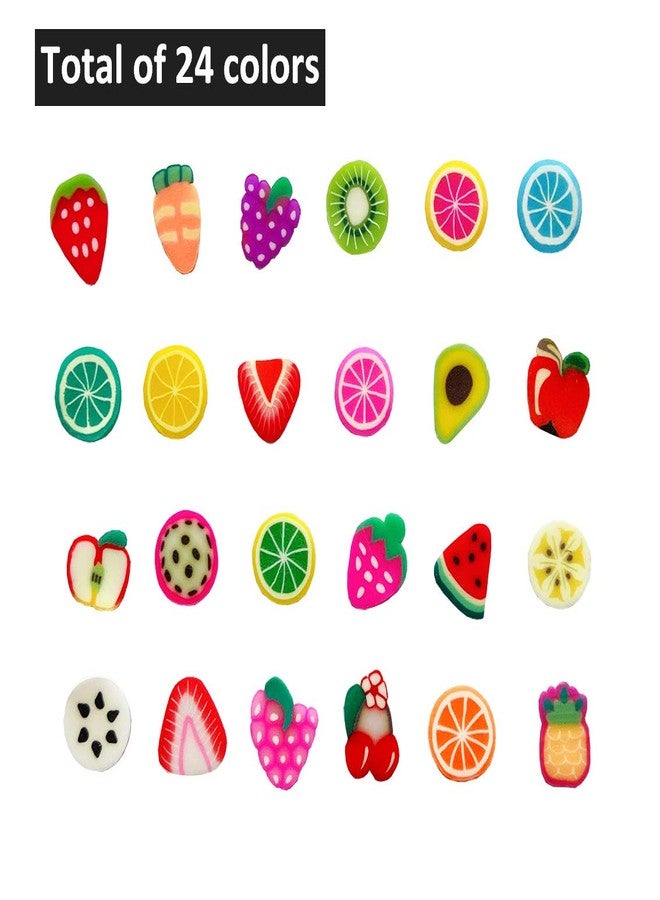 EHOPE 16800Pcs Fruit Slices Fruit Nail Art Slices Polymer Clay Slice Nail 3D Polymer Slice Colorful DIY Nail Art Supplies for DIY Crafts （24 Styles） - Image 2