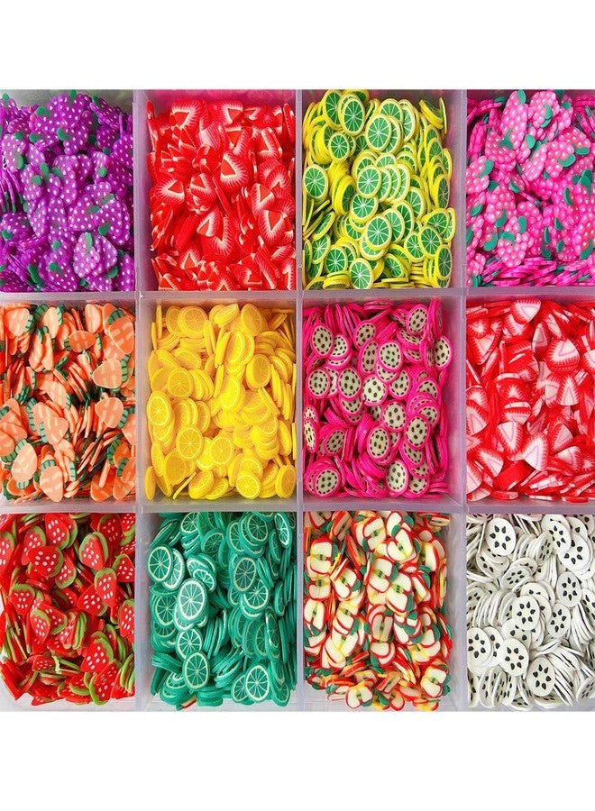EHOPE 16800Pcs Fruit Slices Fruit Nail Art Slices Polymer Clay Slice Nail 3D Polymer Slice Colorful DIY Nail Art Supplies for DIY Crafts （24 Styles） - Image 3
