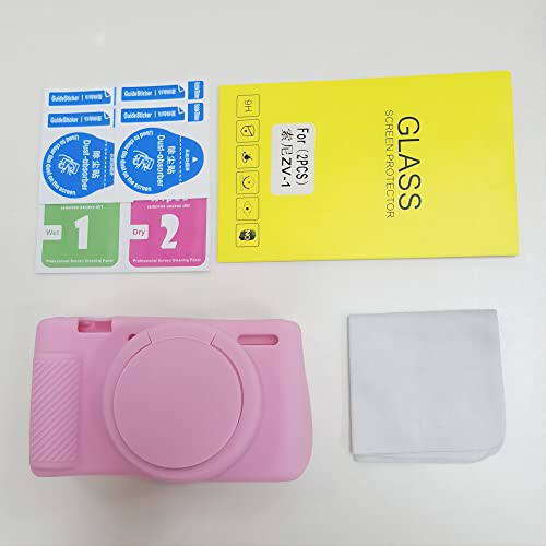 Yisau Camera Case for Sony ZV-1, Sony ZV1 Camera Case Digital Camera Anti-Scratch Slim Fit Soft Dslr Camera Sleeve with ZV1 Screen Protector (Pink) - Image 5
