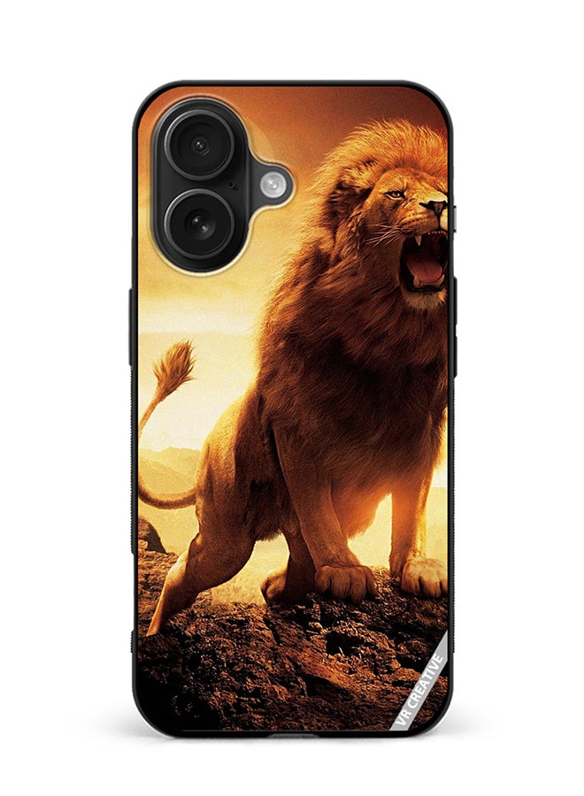 Protective Case Cover For Apple iPhone 16 Lion King Design Multicolour