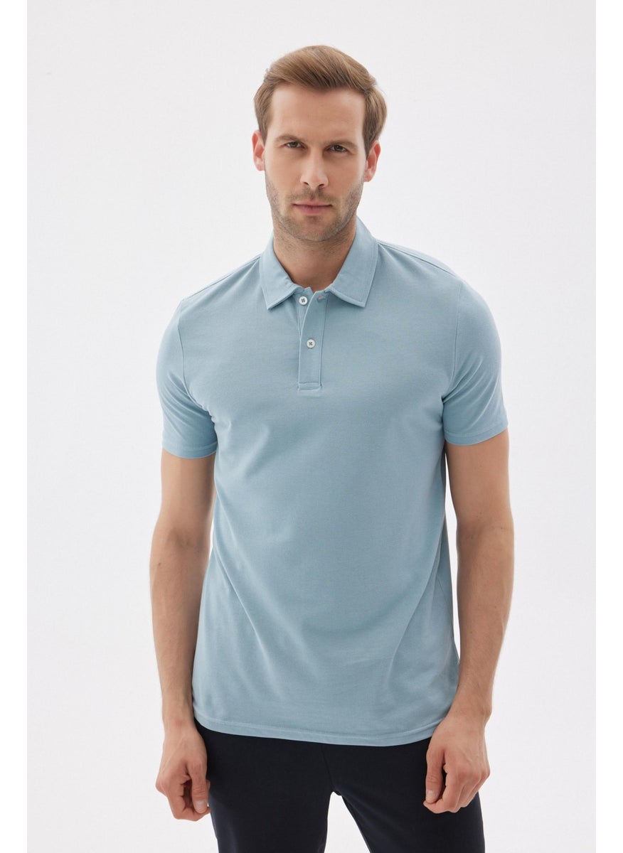 Odelon Men's Basic Polo Neck T-Shirt (Regular Fit) Mint  - Image 1