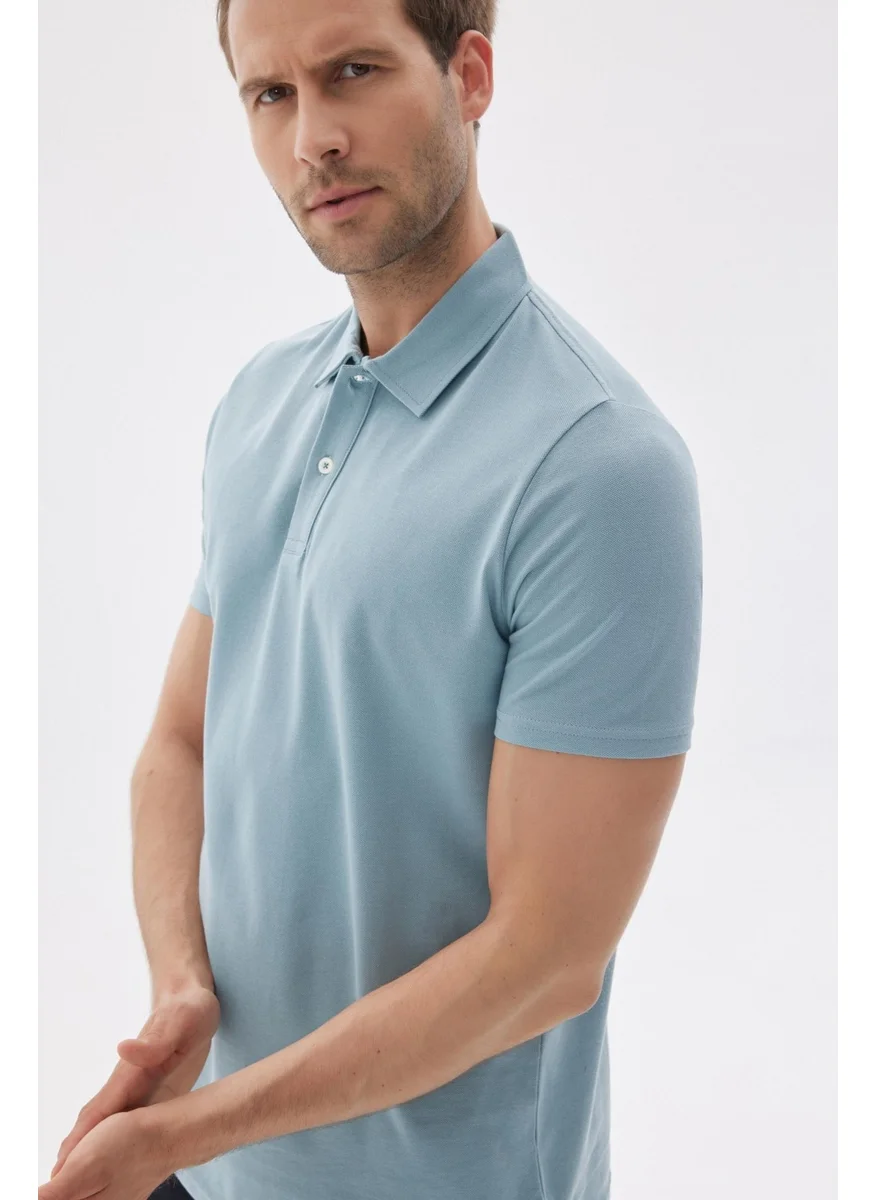 Odelon Men's Basic Polo Neck T-Shirt (Regular Fit) Mint