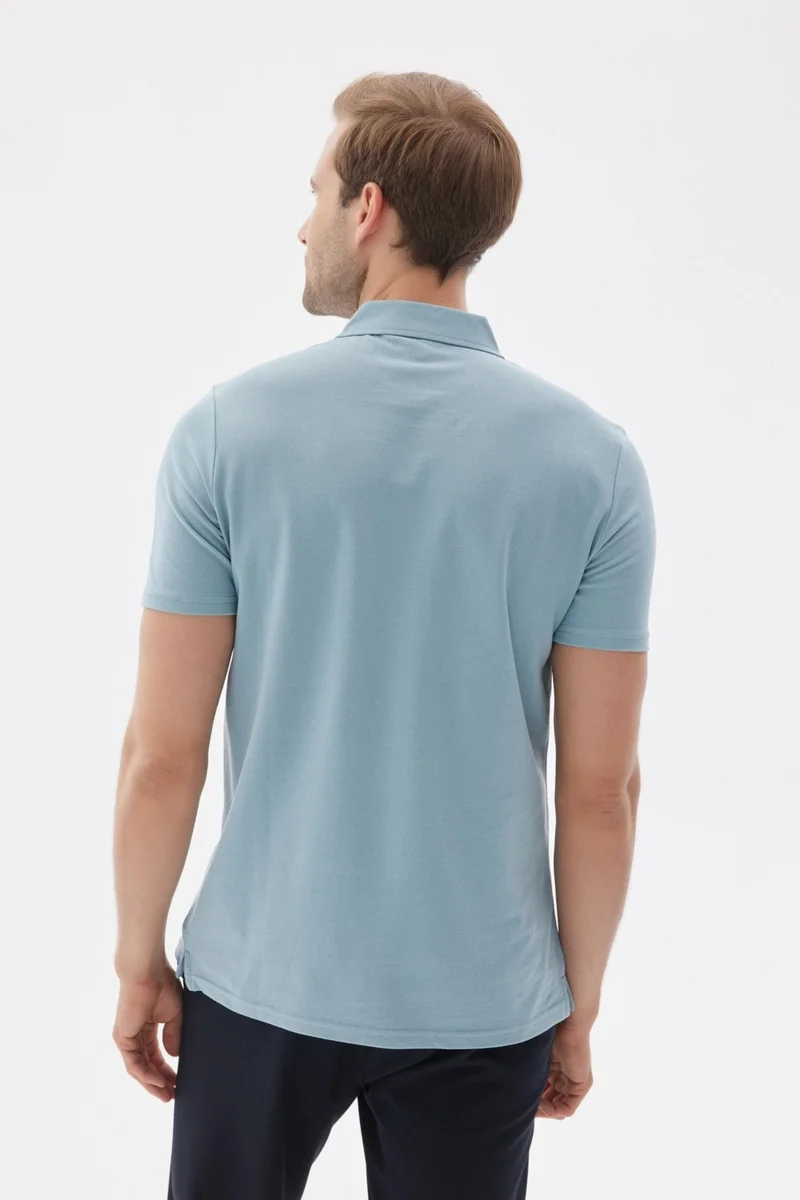 Odelon Men's Basic Polo Neck T-Shirt (Regular Fit) Mint