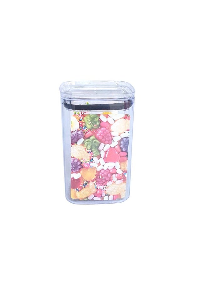 Dunya Plastik - Dunia Rectangular Black Fresh & Lock Chef Food Box - Grain | Cereal Container - 1.4Lt Volume with Airtight Lid - BPA-Free - Image 1