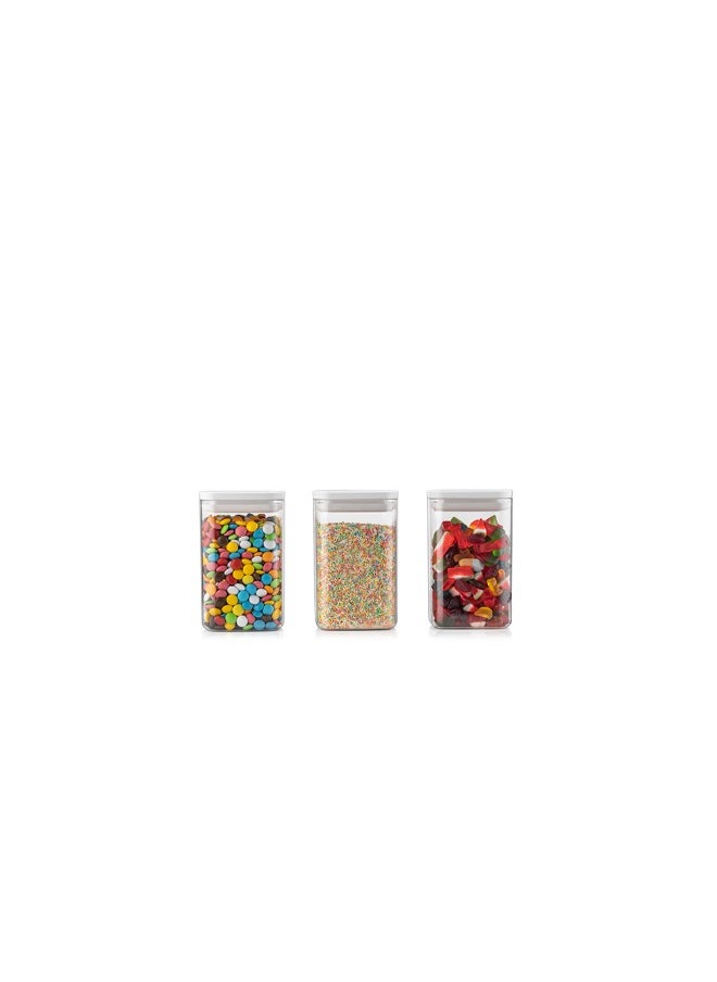Dunya Plastik - Dunia Rectangular Black Fresh & Lock Chef Food Box - Grain | Cereal Container - 1.4Lt Volume with Airtight Lid - BPA-Free - Image 1