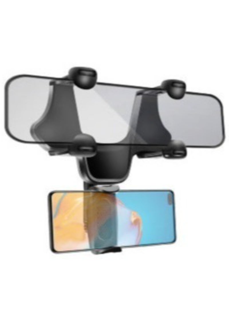 ELTRAZONE Pilot Car Rear View Mirror And Mobile Phones Holder Black - Image 4