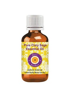 Deve Herbes Pure Clary Sage Essential Oil (Salvia Sclarea) 100% Natural Therapeutic Grade Steam Distilled (10Ml)  - Image 1