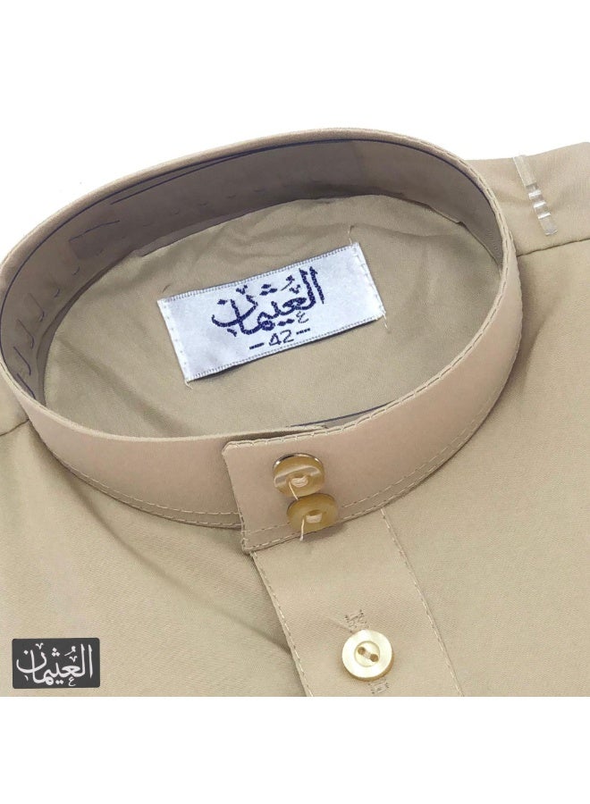 Al othaiman Traditional Arabic Thobe for Boys – Kids' Saudi Kandura / Jubba / Long Sleeve Thobe  - Image 4