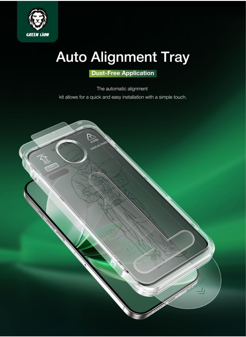 GREEN LION iPhone 16 Pro Max Screen Protector Picasso 3D Privacy Glass with Alignment Tray / Anti-Scratch / Anti-Peeping / Anti Fingerprint / Bubble Free / Crystal Clear / Highly Responsive - Black Edge/Privacy  - Image 3