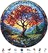 Qiuenisray Wooden Puzzles for Adults 500 Pieces Glass Redwood Tree Jigsaw Puzzles FSC Certified Royal Unique Shape Adult Puzzles Irregular Creative for Adults Family Game 165 x 165 in - Image 2