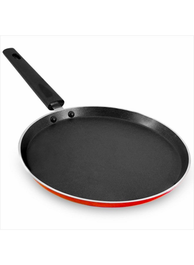 باترفلاي مقلاة باترفلاي رابيد غير لاصقة أومني تاوا | قاعدة حثية | ألومنيوم | ٢٨٠ مم | خالية من حمض بيرفلورو الأوكتانويك | مقاومة للخدش | لتحضير الدوسا والروتي | أحمر - Image 1