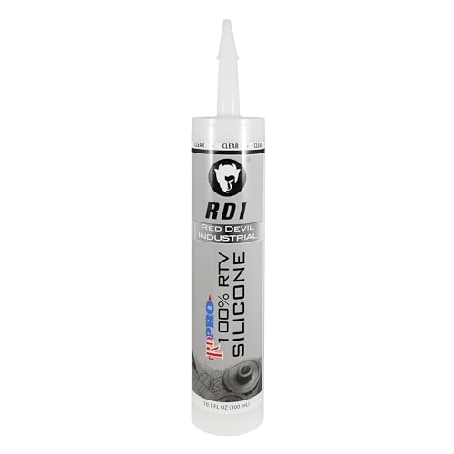 Red Devil 08260I RD PRO Industrial Grade RTV 100% Silicone Sealant, 10.1 oz, Clear, 1 Pack - Image 3