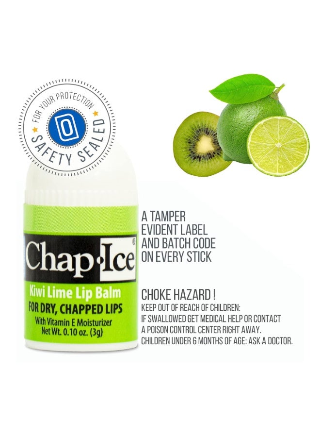 Chap Ice شيب-آيس® | بلسم شفاه فاخر وتقليدي للشفاه المتشققة والجافة أو المتأثرة بالرياح | عرض بحجم الجيب مع نكهات متنوعة - كرز، برتقال حمضي، كيوي ليمون - 50 عصا صغيرة (0.10 أونصة/3 جرام) - Image 3